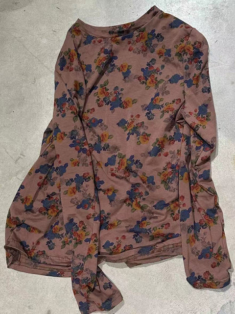 Chemise à boutons amples pour femmes, Vintage, Floral, printemps