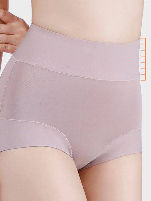 Lot de 2 sous-vêtements décontractés en coton taille haute pour femmes