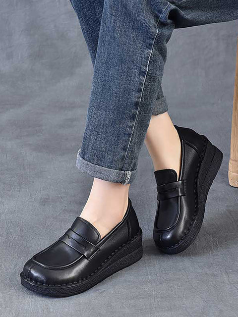 Cuir véritable vintage pour femme