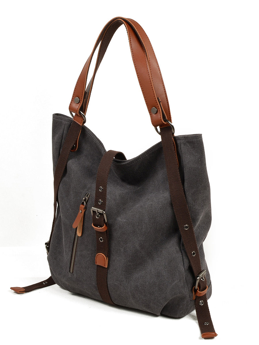 Women Casual Canvas Shoulder Bag Backpack