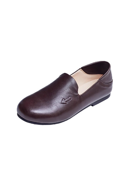 Women Casual Soft Genuine Leather Low Heel Shoes