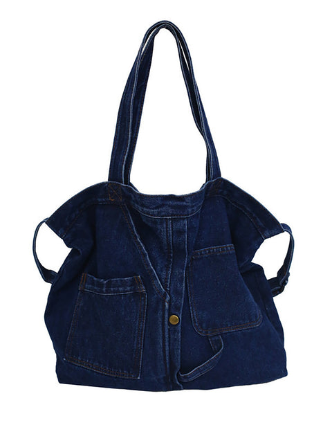 Sac à bandoulière Vintage en Denim solide pour femmes