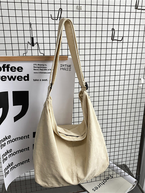 Sac fourre-tout décontracté en toile de grande capacité pour femme