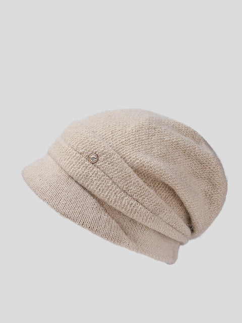 Bonnet d'hiver chaud en tricot décontracté pour femme