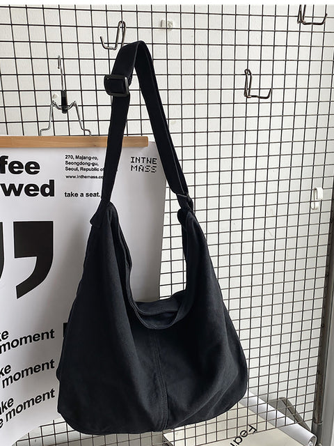 Sac fourre-tout décontracté en toile de grande capacité pour femme