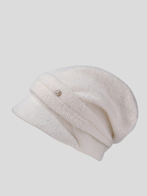 Bonnet d'hiver chaud en tricot décontracté pour femme