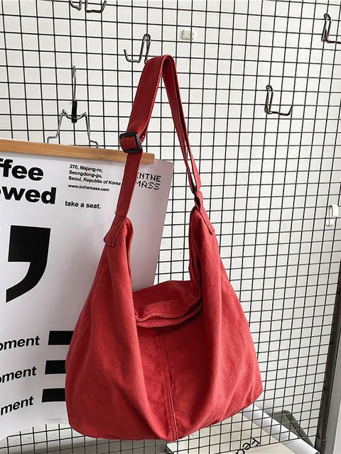 Sac fourre-tout décontracté en toile de grande capacité pour femme