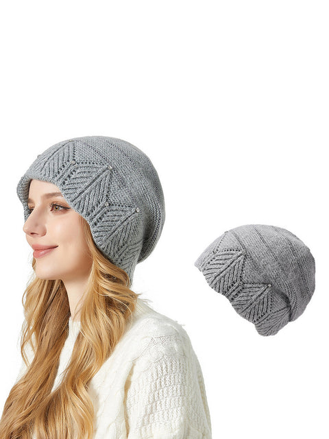 Winter Artsy Soft Warm Rabbit Hair Knit Hat