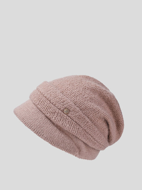 Bonnet d'hiver chaud en tricot décontracté pour femme