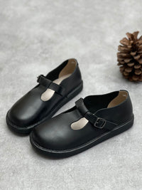 Thumbnail for Women Summer Leather Soft Flat Shoes