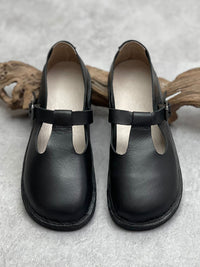 Thumbnail for Women Summer Leather Soft Flat Shoes