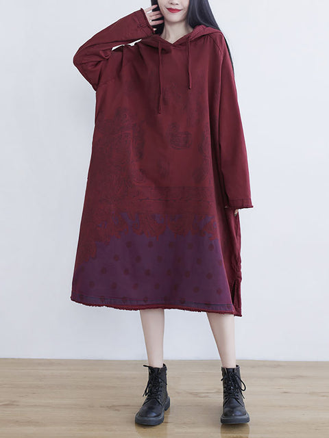 Robe d'été vintage en lin à col en V pour femme