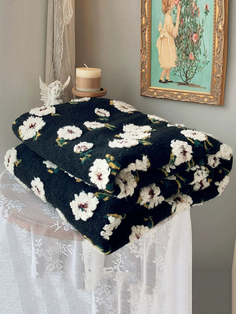 Couverture de canapé en laine polaire Daisy pour lit queen size