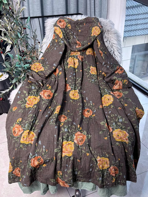 Robe d'été vintage en lin à col en V pour femme