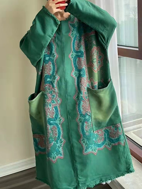 Robe d'été vintage en lin à col en V pour femme