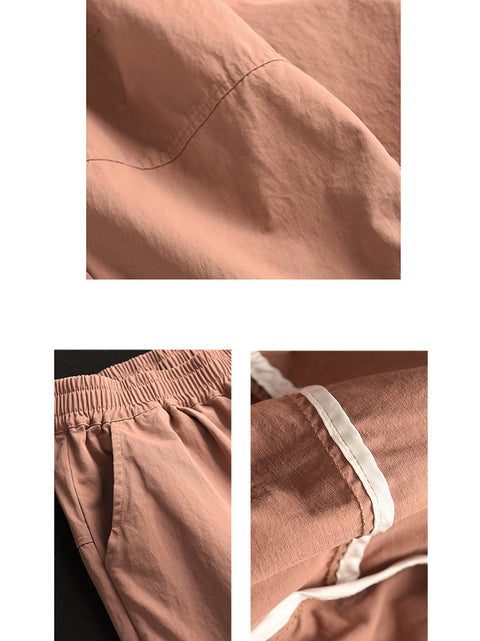 Pantalon sarouel décontracté de printemps pour femmes, couleur pure, 100 % coton