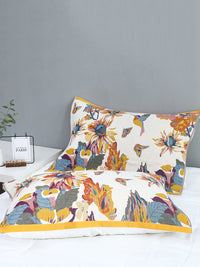 Thumbnail for Multi-layer Cotton Flower Jacquard Bedcover Sofa Blanket