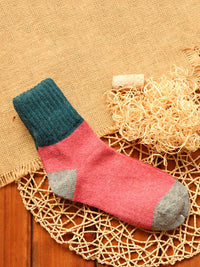 Thumbnail for Chaussettes épaisses en laine d'hiver pour femmes (5 paires)