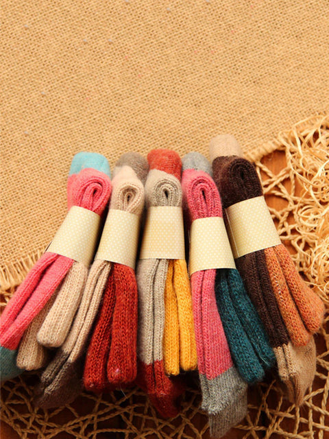 Chaussettes épaisses en laine d'hiver pour femmes (5 paires)