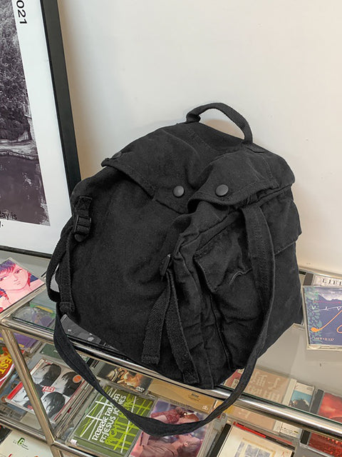 Sac en toile de style japonais, sac à bandoulière rétro