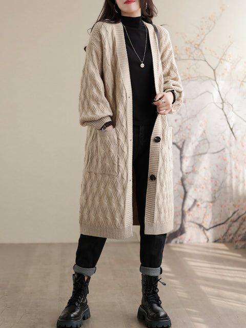 Manteau ample décontracté mi-long pour femme