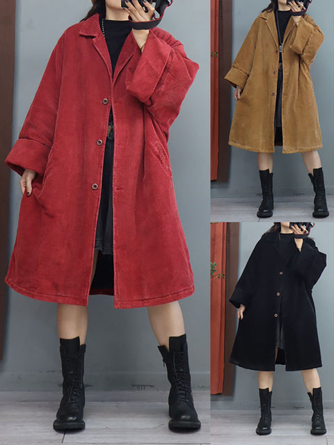 Manteau rembourré mi-long à manches chauve-souris pour femme, grande taille, Baggy, hiver