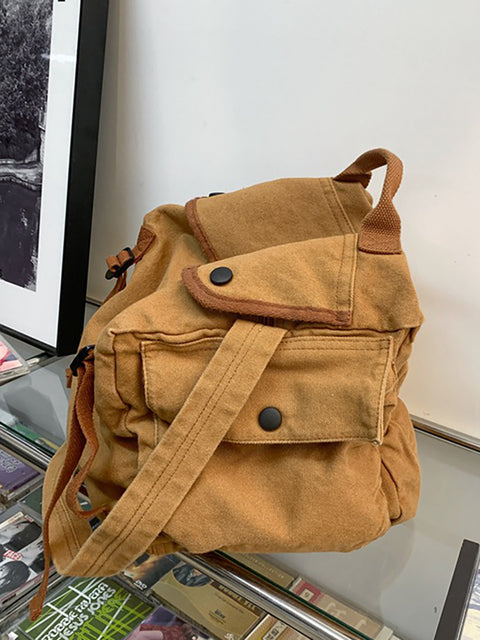 Sac en toile de style japonais, sac à bandoulière rétro