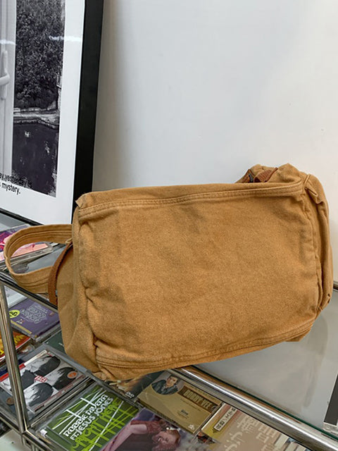 Sac en toile de style japonais, sac à bandoulière rétro