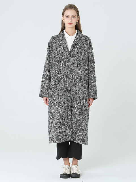 Plus Size Long Wool Women Winter Long Sleeve Coat M-2XL