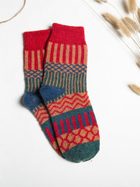 Thumbnail for Chaussettes thermiques d'hiver à beau motif