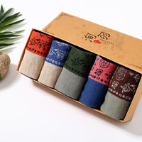 Thumbnail for Chaussettes assorties en jacquard printemps-automne (5 paires)